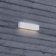 Nova Luce Allure - buiten wandverlichting - 26 x 6,5 x 5,1 cm - 22W LED incl. - IP65 - zandwit