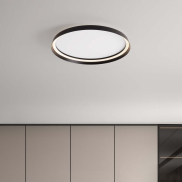 Nova Luce Ormi - plafondlamp - Ø 60 x 7 cm - 48W dimbare LED incl. - zandzwart