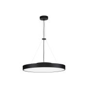 Nova Luce Perfect Profile - hanglamp op afstandsbediening - Ø 60 x 120 cm - 40W dimbare LED incl. - 2700K-6000K - zwart