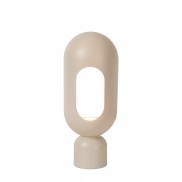 Lucide Barris - tafellamp - 12 x 9,8 x 30 cm - taupe