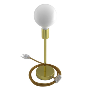 Creative Cables Alzaluce -tafellamp - Ø 12 x 34 cm - metaal - goud