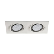 Zuma Line Boxy DL 2 - inbouwspot 2L - 350 x 180 mm, 315 x 155 mm inbouwmaat - wit