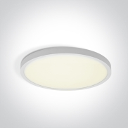 ONE Light Plafo - plafondverlichting - Ø 30 x 2,5 cm - 24W LED incl. - wit