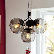 Nordlux Ivona - hanglamp - 54,2 x 54,2 x 244 cm - zwart