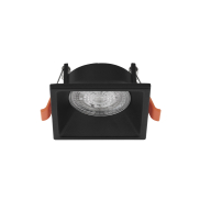 Nova Luce Staf - inbouwspot - 75 x 75 mm, 70 x 70 mm inbouwmaat - zandzwart