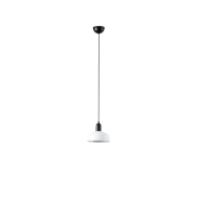 Faro Tatawin S - hanglamp - Ø 18,4 x 208,1 cm - satijnzwart en glanswit