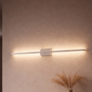 Nova Luce Azure - wandlamp - 6,9 x 11,8 x 120,5 cm - 28,5W LED incl. - zandwit