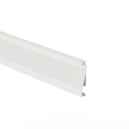 Klus Olis - aluminium plint profiel - 1,4 x 8 cm - wit