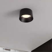 Nova Luce Atil - plafondlamp - Ø 35 x 22 cm - 24W LED incl. - zandzwart