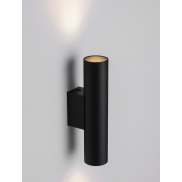 Nova Luce Mor - wandverlichting - 4 x 6,5 x 18 cm - zwart