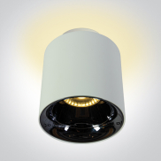 ONE Light Backlight Cylinders - opbouwspot - Ø 10 x 11,6 cm - 18W + 2W LED incl. - wit
