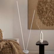 Nova Luce Intec - vloerlamp - Ø 26 x 184 cm - 33W dimbare LED incl. - zandwit