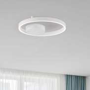 Nova Luce Hedra - plafondlamp - Ø 40 x 5 cm - 40W dimbare LED incl. - zandwit