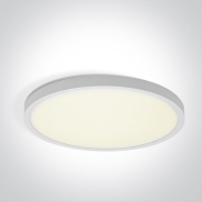 ONE Light Plafo - plafondverlichting - Ø 50 x 2,7 cm - 40W LED incl. - wit