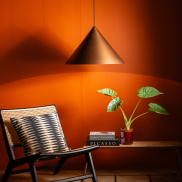 ETH Dillon - hanglamp - Ø 55 x 200 cm - licht koper
