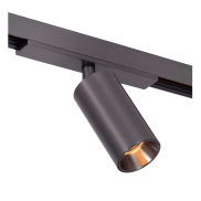 Lucide Linial Bix - magnetisch railsysteem - railspot - Ø 3,5 x 10 cm - 8W LED incl. - dimfunctie en instelbare lichtkleur via app - zwart mat chroom