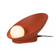 Lucide Raynell - tafellamp - 23,5 x 26,2 x 15,3 cm - 6W dimbare LED incl. - terracotta
