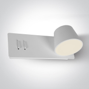 ONE Light Reading Spots - wandverlichting met schakelaar - 22 x 12 x 8 cm - 6W + 4W LED incl. - wit