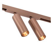 Lucide Linial Moxx - magnetisch railsysteem - railspot - 17 x 4,5 x 10 cm - 2 x 10W LED incl. - dimfunctie en instelbare lichtkleur via app - champagne