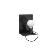ETH Magneto - wandlamp met schakelaar en USB-stekker - 20 x 25 cm - zwart
