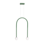 Maxlight Enigma - hanglamp - 40 x 180 cm - 2 x 2W LED incl. - groen