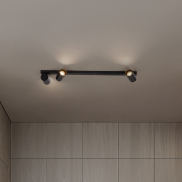 Nova Luce Oso - opbouwspot - 70 x 3,5 x 10,5 cm - zwart