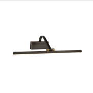 Searchlight LED Picture Lights - wandverlichting - 51 x 11 cm - 12W LED incl. - zwart geborsteld goud