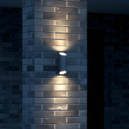 Nordlux Nico - buiten wandlamp - 9,5 x 7,7 x 23,5 cm - IP54 - grijs