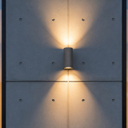 VK Lighting Dust - wandlamp - 7,1 x 17,1 x 9,6 cm - 2 x 6W LED incl. - IP65 - antraciet