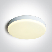 ONE Light Plafo - plafondverlichting - Ø 35 x 5,5 cm - 35W LED incl. - IP65 - wit