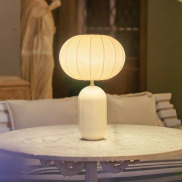 New Garden Rachel 45 - oplaadbare tafellamp op zonne-energie en op batterijen met afstandsbediening - Ø 27,9 x 44,3 cm - RGB + wit 5W LED incl. - IP65 - beige