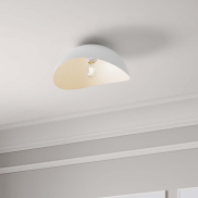 Nova Luce Opsi - plafondlamp - Ø 40 x 20 cm - zandwit