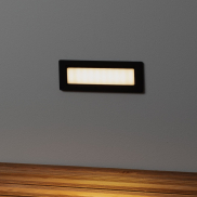 Nova Luce Echo - inbouw wandverlichting - 17,6 x 6,25 x 6,3 cm - 6W LED incl. - IP54 - zandzwart
