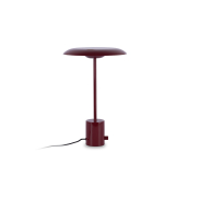Faro Hoshi - tafellamp - Ø 26 x 40 cm - 12W dimbare LED incl. - glanzendgranaat