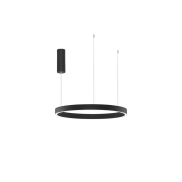 Nova Luce Sting - hanglamp - Ø 80 x 150 cm - 50W dimbare LED incl. - zwart