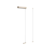 Lucide Linial - magnetisch railsysteem - ophangkabelset met plafondplaat - 30 x 8 x 200 cm - champagne
