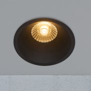 Nordlux Albric - inbouwspot - Ø 90 mm, Ø 83 mm inbouwmaat - 8W dimbare LED incl. - IP44 - zwart