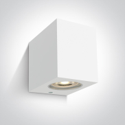 ONE Light GU10 Outdoor Cube Lights - buiten wandverlichting - 7 x 9 x 9 cm - IP65 - wit