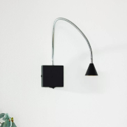 Lucide Buddy - wandverlichting - 8 x 8 x 62 cm - 4W LED incl. - zwart