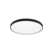 Nova Luce Perfect Profile - plafondlamp - Ø 80 x 10 cm - 80W dimbare LED incl. - zwart