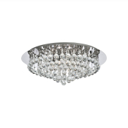 Searchlight Hanna - plafondverlichting - Ø 55 x 20,8 cm - chroom