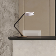 Nova Luce Afi - tafellamp - Ø 25 x 57 cm - 23W dimbare LED incl. - wit