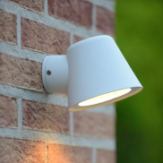 Lucide Dingo - buiten wandverlichting - 11,5 x 14,5 x 11 cm - 5W dimbare LED incl. - wit