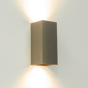 Artdelight Dante - wandverlichting - 6,7 x 6,7 x 15,4 cm - licht brons