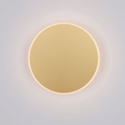 Nova Luce Nevo - wandlamp - Ø  20 x 3,9 cm - 12W LED incl. - mat goud