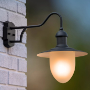 Lucide Aruba - wandverlichting - 25 x 43 x 35 cm - IP44 - zwart