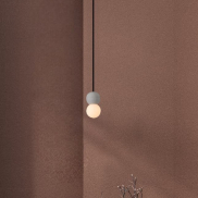 Nova Luce Zero - hanglamp - Ø 8 x 115 cm - grijs