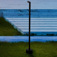 Nova Luce Pipe - tuinpaal - 11 x 64,5 cm - 5W LED incl. - IP65 - zandzwart