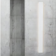 Nova Luce Seline - wandlamp - 7,5 x 2,7 x 90 cm - 36W LED incl. - IP44 - zandwit