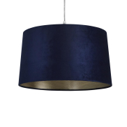 Searchlight Drum Shade - lampenkap - Ø 40 x 25 cm - marineblauw
